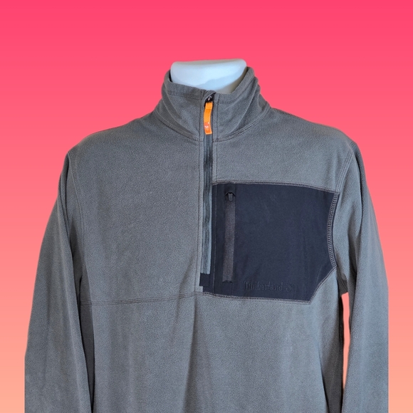 Timberland Zip-Up Mock-Neck Sweatshirt - Picture 2 of 7